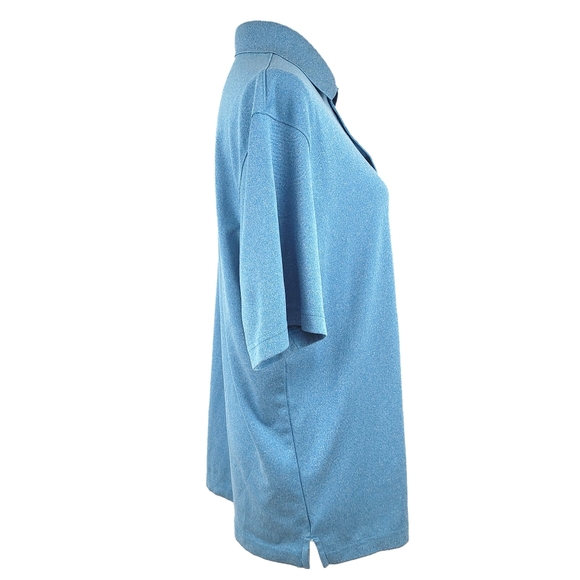 Champion Duo Dry L Men Blue Shortslve Collar Polo - Picture 5 of 8